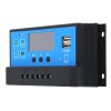 60A 12V/24V PWM Solar Panel Regulator Charge Controller Auto Focus Tracking