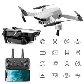 Folding Remote Control Drone  4K Dual Camera (Option: Grey-One power)