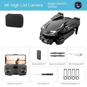 Long Endurance Fixed Height Four-axis Toy (Option: Black Single Camera-1 Battery)