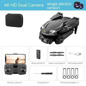 Long Endurance Fixed Height Four-axis Toy (Option: Black Dual Camera-2 Battery)