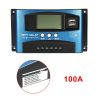 30/40/50/60/100A MPPT Solar Charge Controller Dual USB LCD Display 12V 24V Auto Solar Cell Panel Charger Regulator With Load