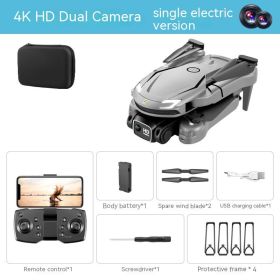 Long Endurance Fixed Height Four-axis Toy (Option: Gray Dual Camera-2 Battery)