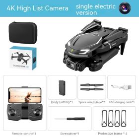 Long Endurance Fixed Height Four-axis Toy (Option: Black Single Camera Color Box-1 Battery)