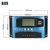30/40/50/60/100A MPPT Solar Charge Controller Dual USB LCD Display 12V 24V Auto Solar Cell Panel Charger Regulator With Load