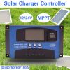 30/40/50/60/100A MPPT Solar Charge Controller Dual USB LCD Display 12V 24V Auto Solar Cell Panel Charger Regulator With Load
