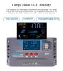 10A 20A 30A MPPT Solar Charge Controller 12V/24V Solar Regulator USB 5V Panel Battery Regulator With Intelligent LCD Display