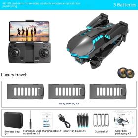 UAV 4K HD Aerial Photography Optical Flow Positioning Dual Camera Obstacle Avoidance Fixed Height Remote Control (Option: Optical Flow Dual Lens 3)