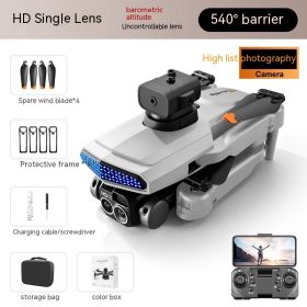 UAV Obstacle Avoidance Remote Control Toy (Option: D6 Gray Single Camera-Style 3)